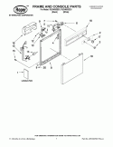 FRAME AND CONSOLE PARTS Diagram and Parts List for RUD4000SQ1  Roper Dishwasher