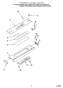 CONTROL PANEL Diagram and Parts List for GW395LEGB3  Whirlpool Range