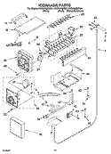 Part Location Diagram of 2187717 Whirlpool Wire Assembly, Ice Maker