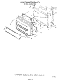 FREEZER DOOR Diagram and Parts List for ET20PKXTF00  Whirlpool Refrigerator