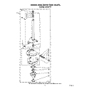 BRAKE AND DRIVE TUBE Diagram and Parts List for LA5400XTG1  Whirlpool Washer
