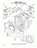 CABINET PARTS Diagram and Parts List for WED94HEXL0  Whirlpool Dryer