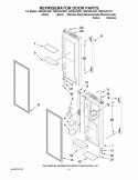REFRIGERATOR DOOR PARTS Diagram and Parts List for GI5FSAXVA01  Whirlpool Refrigerator