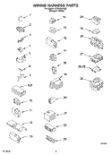 WIRING HARNESS Diagram and Parts List for LSB6400KQ0  Whirlpool Washer