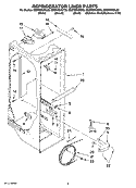 REFRIGERATOR LINER PARTS Diagram and Parts List for ED2FHEXSB03  Whirlpool Refrigerator