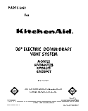 SECTION Diagram and Parts List for KIVD860TOB  KitchenAid Range Hood