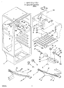LINER, OPTIONAL Diagram and Parts List for 8VET18GKGW00  Whirlpool Refrigerator