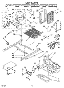UNIT PARTS Diagram and Parts List for KSRD22FKBL16  KitchenAid Refrigerator
