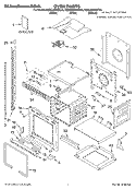 OVEN PARTS Diagram and Parts List for KEBC207KBL02  KitchenAid Wall Oven