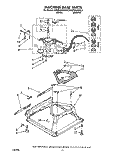 MACHINE BASE Diagram and Parts List for KAWE460WWH2  KitchenAid Washer