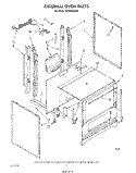 EXTERNAL OVEN Diagram and Parts List for SF305EERW4  Whirlpool Range