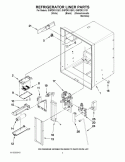 REFRIGERATOR LINER PARTS Diagram and Parts List for GI6FDRXXB01  Whirlpool Refrigerator