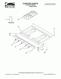 COOKTOP PARTS Diagram and Parts List for TGP300TQ1  Estate Range