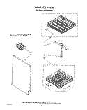 DISHRACK Diagram and Parts List for GSHU3024W1  Whirlpool Dishwasher