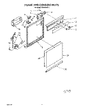 FRAME AND CONSOLE Diagram and Parts List for DU5000XW1  Whirlpool Dishwasher