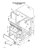 FRAME AND TANK Diagram and Parts List for KUDP220T5  KitchenAid Dishwasher