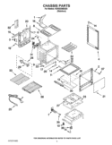 CHASSIS PARTS Diagram and Parts List for KGRS306BSS0  KitchenAid Range
