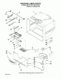 FREEZER LINER PARTS Diagram and Parts List for EB9FVHLVS01  Whirlpool Refrigerator