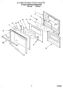 UPPER OVEN DOOR Diagram and Parts List for KEBI271YBL4  KitchenAid Wall Oven