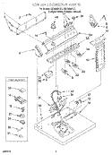 SECTION Diagram and Parts List for GEQ8858HZ1  Whirlpool Dryer