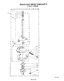 BRAKE AND DRIVE TUBE Diagram and Parts List for LA7980XSW0  Whirlpool Washer