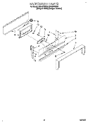 BACKGUARD Diagram and Parts List for SF312PEWZ0  Whirlpool Range