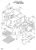 OVEN Diagram and Parts List for FEP320BL0  Roper Range