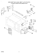 MAGNETRON AND AIRFLOW, LITERATURE Diagram and Parts List for MG2070XAB0  Whirlpool Microwave