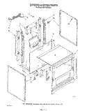 EXTERNAL OVEN Diagram and Parts List for SF310PERW4  Whirlpool Range