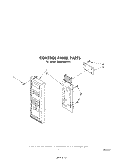 CONTROL PANEL Diagram and Parts List for MW8500XR0  Whirlpool Microwave
