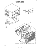 CABINET Diagram and Parts List for ACE184XM1  Whirlpool Air Conditioner