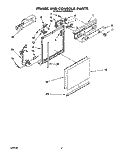 FRAME AND CONSOLE Diagram and Parts List for DU8300XX4  Whirlpool Dishwasher