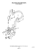 FILL HOSE AND CORD Diagram and Parts List for 4KPDI620T0  KitchenAid Dishwasher