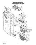 FREEZER LINER Diagram and Parts List for KSRS27QAWH00  KitchenAid Refrigerator