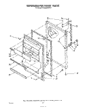 REFRIGERATOR DOOR , NOT ILLUSTRATED Diagram and Parts List for ET18NKXRWR2  Whirlpool Refrigerator