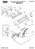 SECTION Diagram and Parts List for REX6646AL1  Roper Dryer