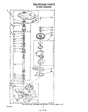 GEARCASE Diagram and Parts List for LA5000XSW0  Whirlpool Washer