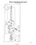 BRAKE AND DRIVE TUBE Diagram and Parts List for LA5900XSW0  Whirlpool Washer