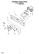 Part Location Diagram of 4457268 Whirlpool Panel, Control