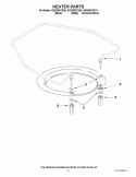 HEATER PARTS Diagram and Parts List for GU3200XTXQ4  Whirlpool Dishwasher
