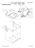 TOP AND CABINET Diagram and Parts List for KAWS850GT0  KitchenAid Washer