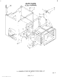 OVEN Diagram and Parts List for RF345PXPW0  Whirlpool Range