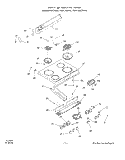 BODY Diagram and Parts List for 2453W0A  Roper Range