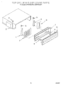 TOP GRILLE AND UNIT COVER Diagram and Parts List for KSSS48QDX04  KitchenAid Refrigerator