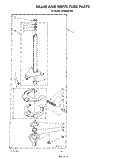 BRAKE AND DRIVE TUBE Diagram and Parts List for LA9800XTN0  Whirlpool Washer