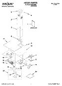 HOOD PARTS Diagram and Parts List for IH6242SM0  Whirlpool Range Hood