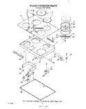 SECTION Diagram and Parts List for KECT305VWH1  KitchenAid Cooktop