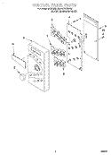 CONTROL PANEL Diagram and Parts List for MT3100SHB0  Whirlpool Microwave
