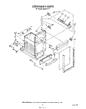 CONTAINER Diagram and Parts List for 4KUCC151T1  KitchenAid Trash Compactor