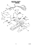 CONTROL PARTS Diagram and Parts List for 6GD5SHGXSS00  Whirlpool Refrigerator